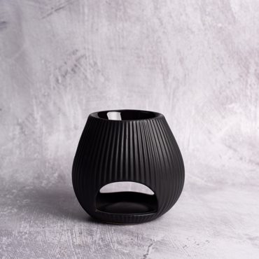 Αρωματιστής Scentchips Οβάλ Μαύρος Μικρός με Επίστρωση Πορσελάνης 850146